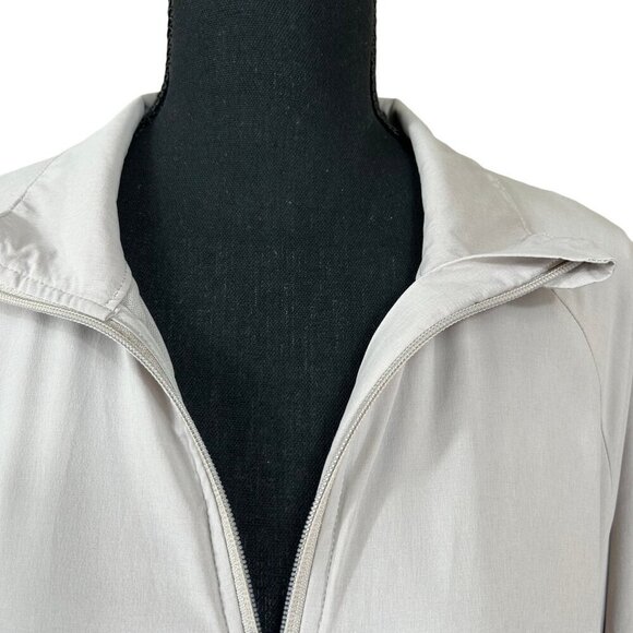 FLX Convertible Tan Black Peplum Hem Full Zip Athleticwear Jacket Size XL - Picture 12 of 12